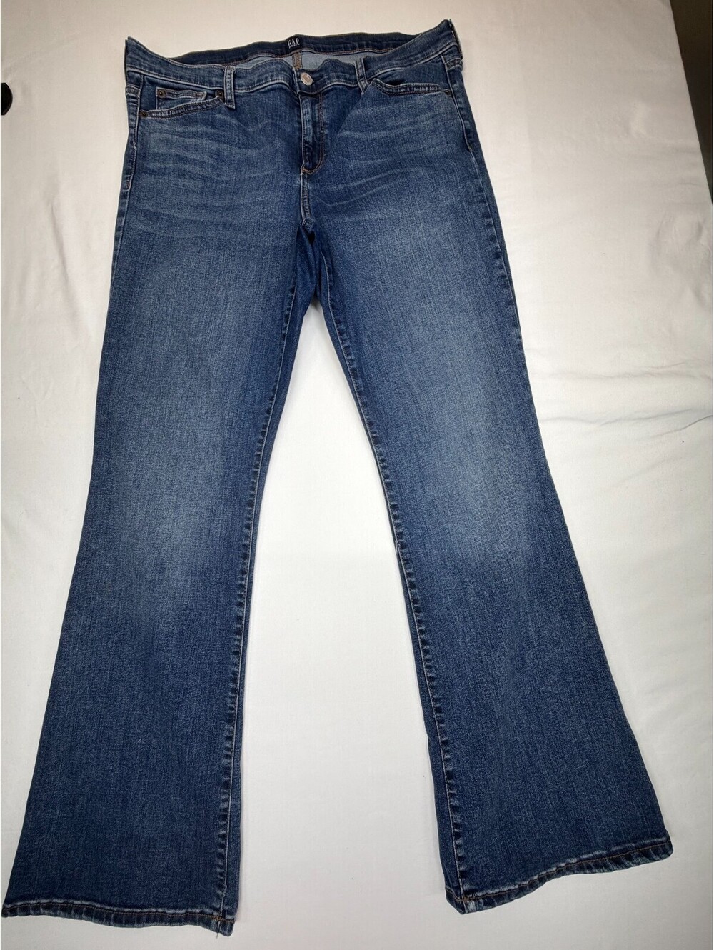 Gap Women’s Jeans Bootcut Medium Wash High Rise Perfect Boot 34 Regular Blue
